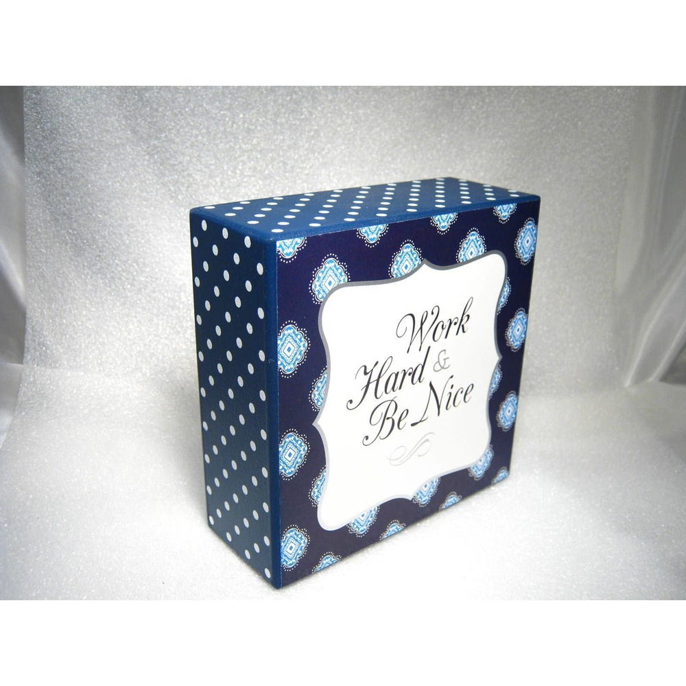 Motivational Wood Block Novelty Desk Tabletop Shelf Box Sign 5x5 inch - Picture 2 of 3